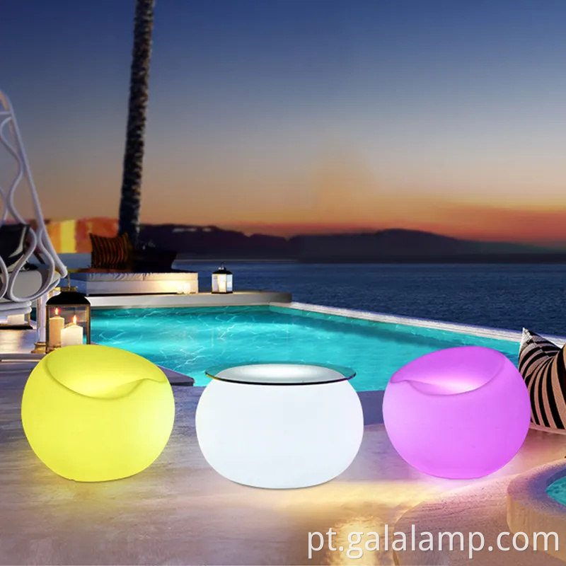 Cadeira redonda e de mesa modernos de LED LED